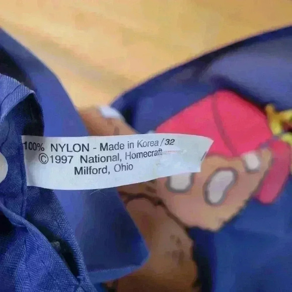 Vintage RARE  Patriotic Teddy Bear 1997 Firework USA Large Flag Independence Day - Picture 2 of 10